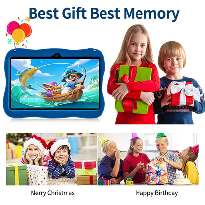 SHOUDUM Kids Tablet,Android Toddler Tablet, 128GB Storage, Dual Camera, Shockproof Case, Parental Control Tablets Support
