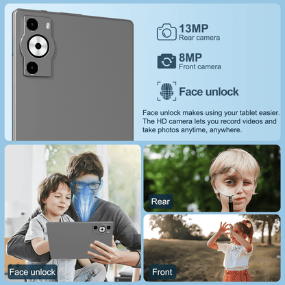 SHOUDM Android Tablet,2025 Tablets with 20GB RAM+128GB ROM/ 1TB Expand, Octa-Core 2.0GHz CPU, 5G WiFi, GPS
