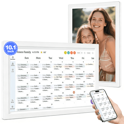 Touch Calendar, 10.1" Digital Calendar 2026 Family Wall Planner, 1080P Full HD Interactive Touchscreen, Smart Chore Chart and Home Organization, Gift for Busy Families Scheduling