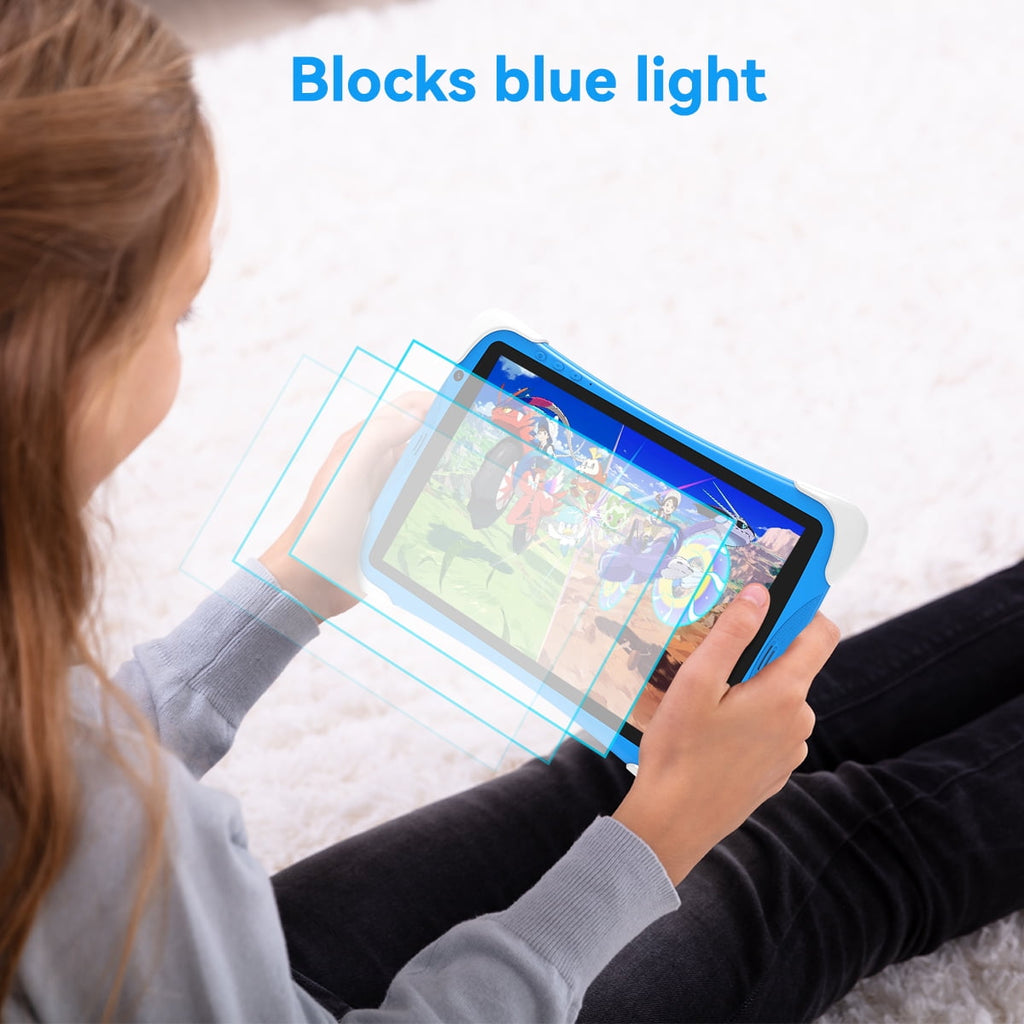 TABURETO Kids Tablet, Android 12, 64GB, Dual Camera, Preinstalled Kid Apps, Parent Control, Educational Stand