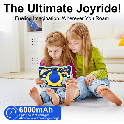 SHOUDUM Kids Tablet,Android Toddler Tablet, 128GB Storage, Dual Camera, Shockproof Case, Parental Control Tablets Support