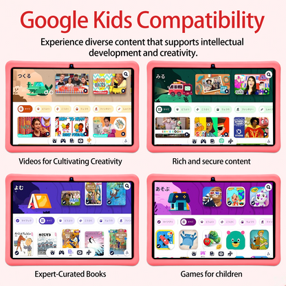 FERATINO Kids Tablet,10 Inch Ttablet with Parental Control,Google Kids Space, Android Tablet for Kids