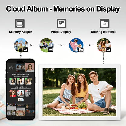 Touch Calendar, 10.1" Digital Calendar 2026 Family Wall Planner, 1080P Full HD Interactive Touchscreen, Smart Chore Chart and Home Organization, Gift for Busy Families Scheduling