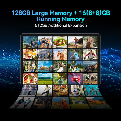11" Tablet, 2026 Android 15 with Octa-core Processor, 16GB+128GB, 1TB Expandtion, 8000mAh Battery, HD IPS Large tableta,WiFi 6&BT5.0