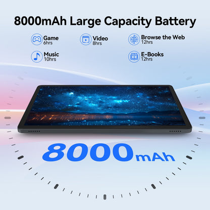 SHOUDUM Tablet,10 inch HD Tablet Bundle, 128GB, Android 14, 5G, Wi-Fi