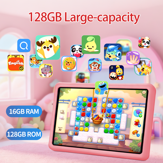 FERATINO Kid Tablet,10inch Ttablet with Parental Control,Google Kids Space, Android Tablet for Kids