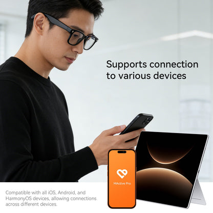 AI Smart Glasses with Camera and Audio, 8MP HD Camera Glasses for Men Women,Real Time Translation,Voice Assistant, Open-Ear Audio for Travel, Meetings & Vlogging