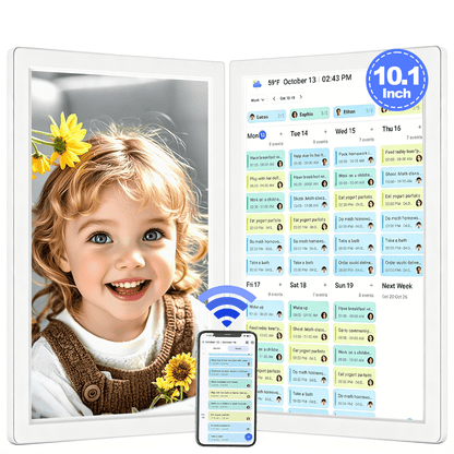 Touch Calendar, 10.1" Digital Calendar 2026 Family Wall Planner, 1080P Full HD Interactive Touchscreen, Smart Chore Chart and Home Organization, Gift for Busy Families Scheduling