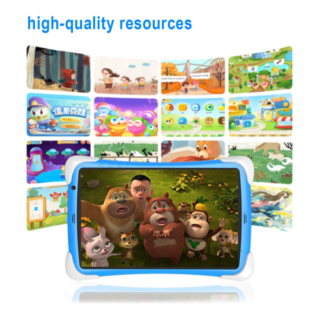 TABURETO Kids Tablet, Android 12, 64GB, Dual Camera, Preinstalled Kid Apps, Parent Control, Educational Stand