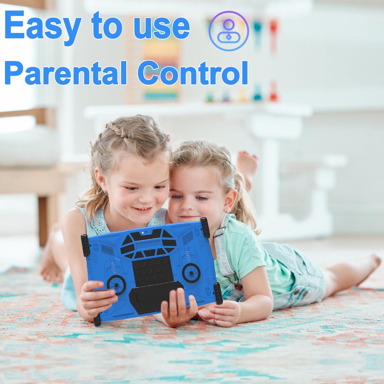 2025 Android 13 tablet,10" Android Kids Tablet 4GB+64GB, Kid-Proof Case with Kickstand, Quad-Core 1.6