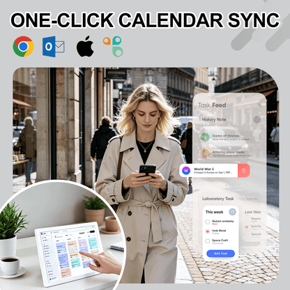 Touch Calendar, 10.1" Digital Calendar 2026 Family Wall Planner, 1080P Full HD Interactive Touchscreen, Smart Chore Chart and Home Organization, Gift for Busy Families Scheduling