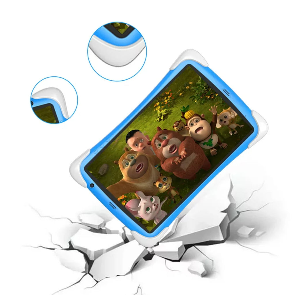 TABURETO Kids Tablet, Android 12, 64GB, Dual Camera, Preinstalled Kid Apps, Parent Control, Educational Stand