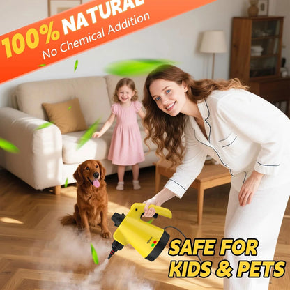 Handheld Steam Cleaner, Steam Cleaner with 11 PCS Accessory & Safety Lock, Large Capacity Natural Surface Steam for Cleaning, Multipurpose Steam Cleaner for Home, Car, Bathroom, Grease