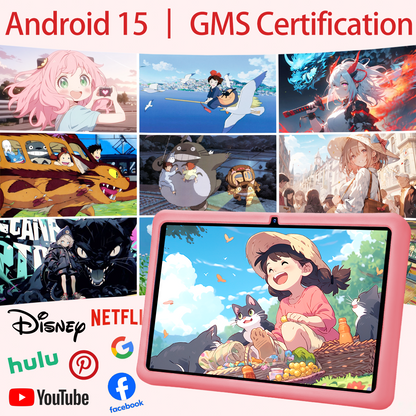 FERATINO Kid Tablet,10inch Ttablet with Parental Control,Google Kids Space, Android Tablet for Kids